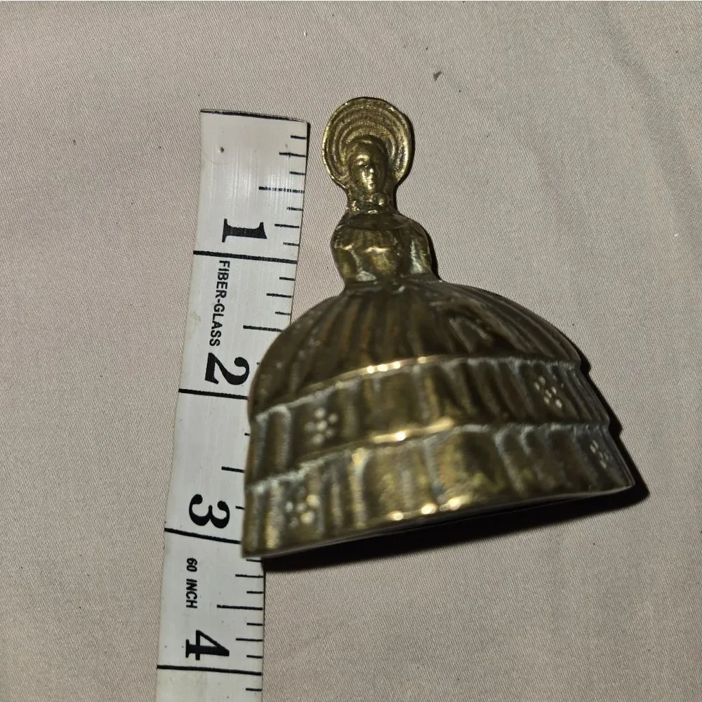 Vintage Brass Lady Bell Lot Made In England
